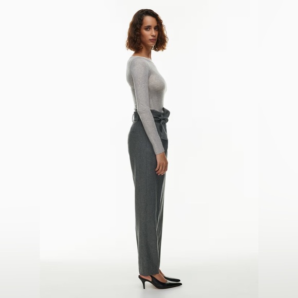 Aritzia Wilfred Gia Elegant Black Women's High-Waisted Pants Sz 6 - Picture 4 of 17